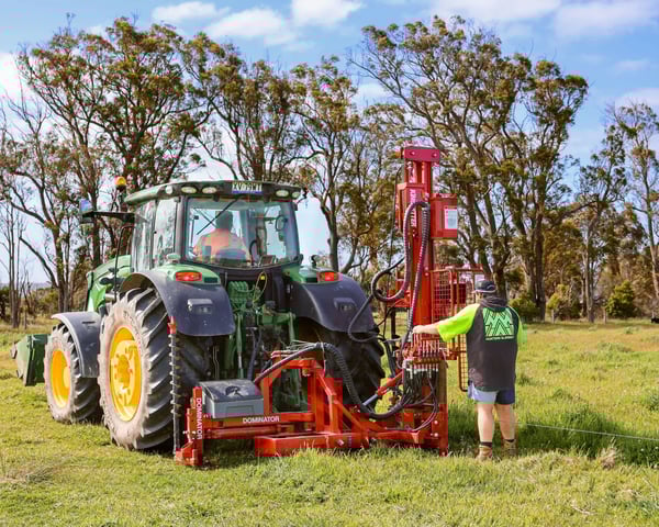Australian steel mast post rammers